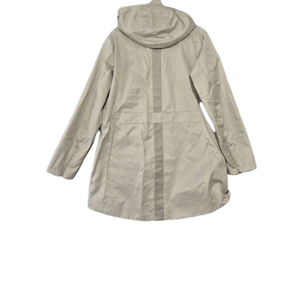 New Official NFL Super Bowl LIX Staff Anorak Beige Zip Hooded Rain Jacket Large - Picture 6 of 8